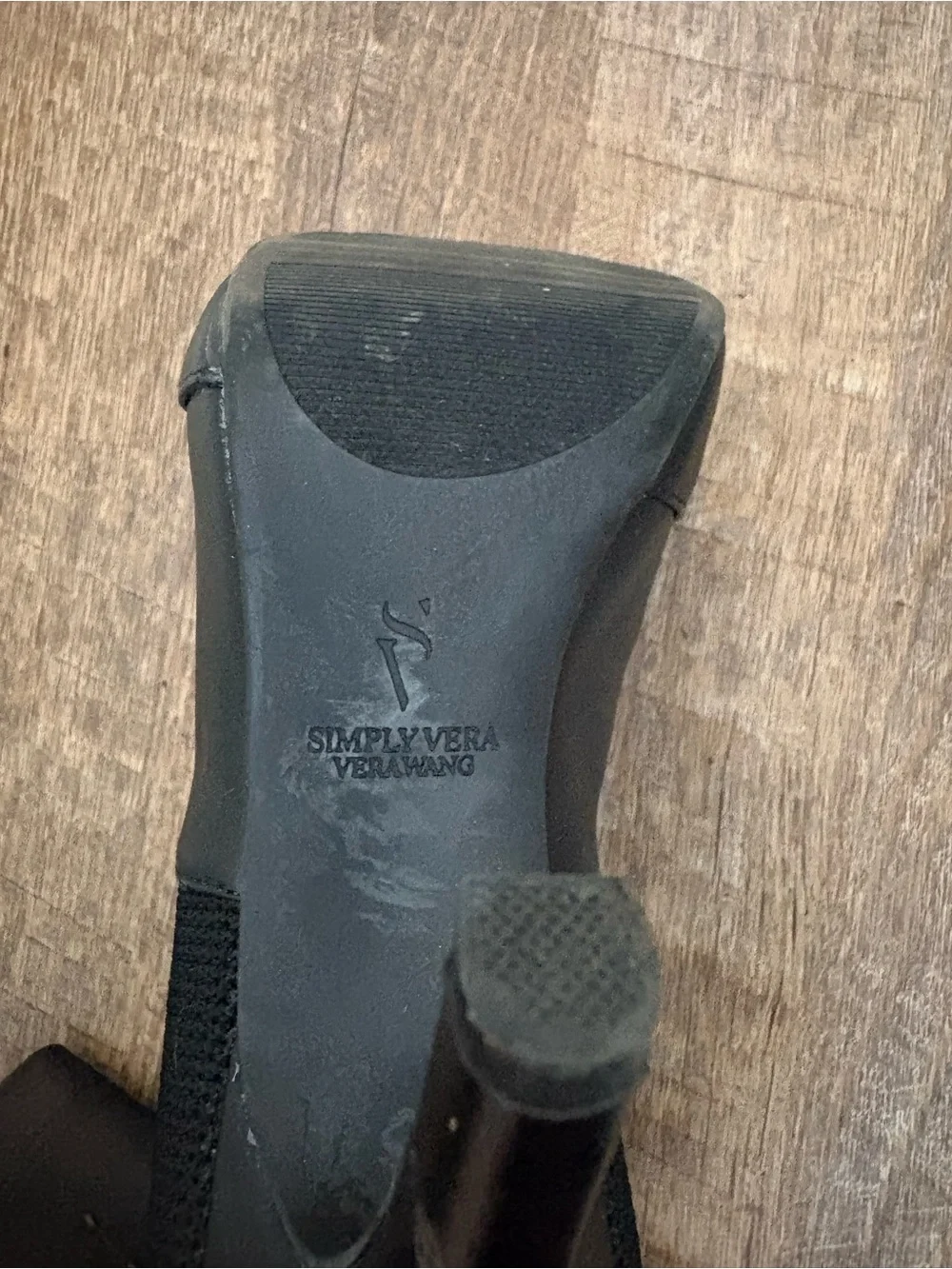 Vera Bradley Black Peep-Toe Sock Booties